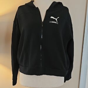 Puma Black Zip-Up Hoodie